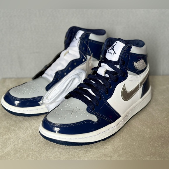 Nike Air Jordan 1 Retro High Golf Navy - Picture 2 of 9